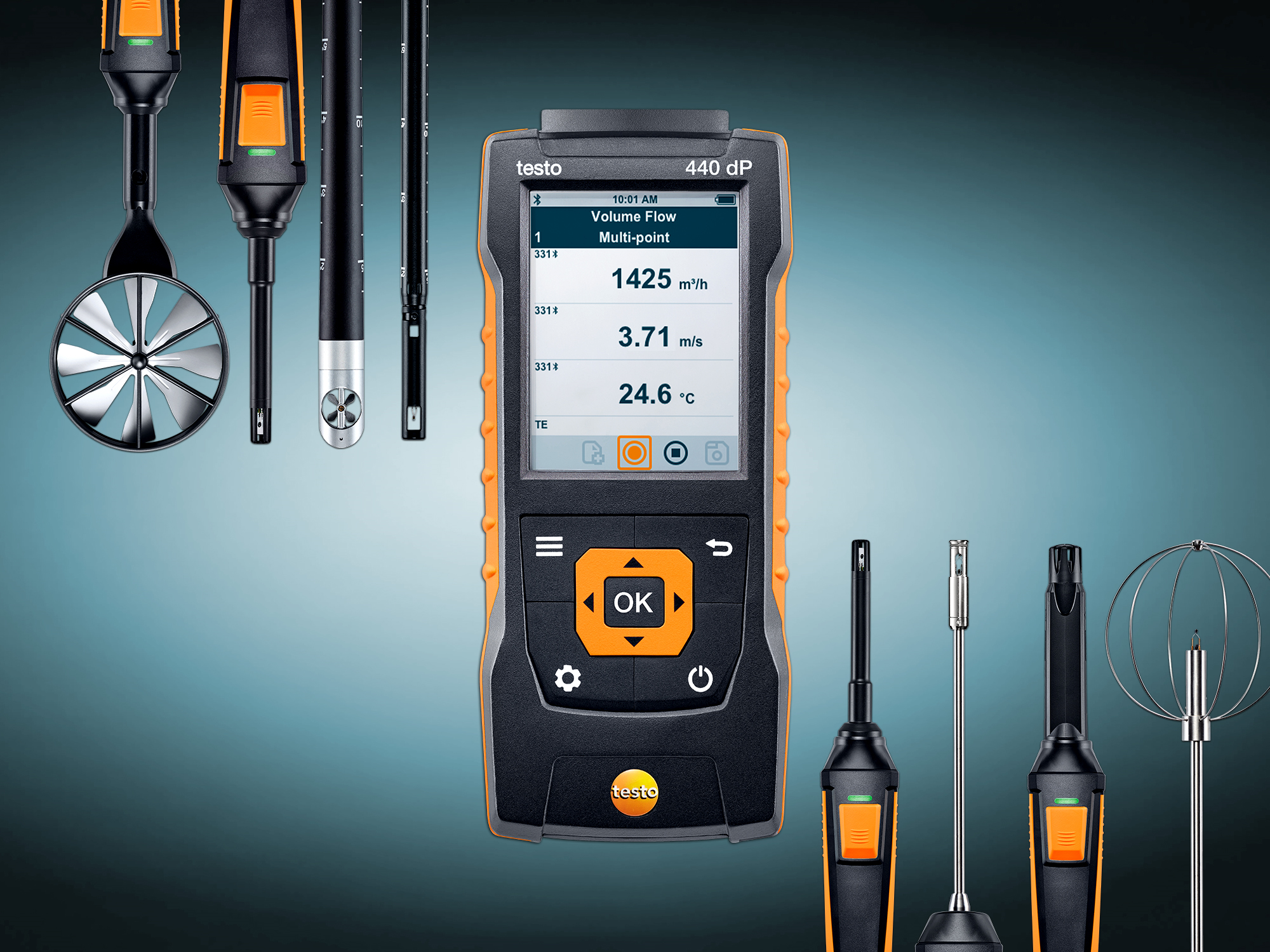 Cu noul instrument multifunctional testo 440 te asiguri ca sistemele de